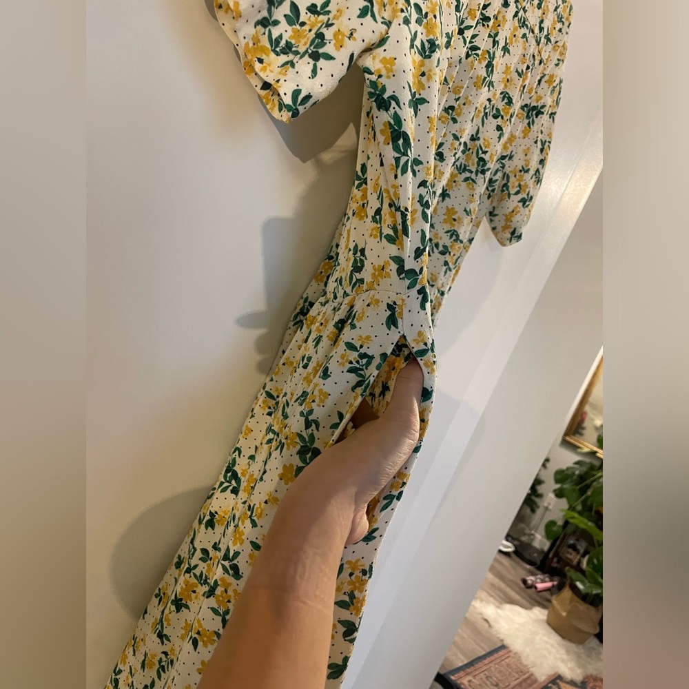 Mila Midi Shirt Dress in Ivory Yellow - Picture 9 of 13